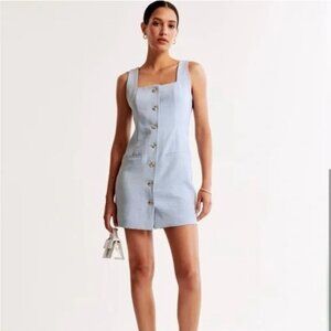 Abercrombie‎ & Fitch Mara Square-Neck Vest Mini Dress Size L EUC